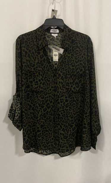 NWT Express Womens Green Black Portofino Cheetah B