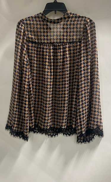 NWT Max Studio Womens Multicolor Geometric Long Sl