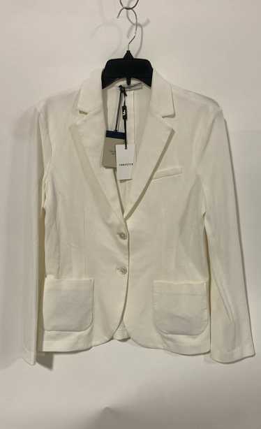 NWT Circolo 1901 Womens White Long Sleeve Pockets 