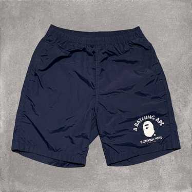 Bape Bape Small Shorts Navy Blue Nylon Beach Shor… - image 1