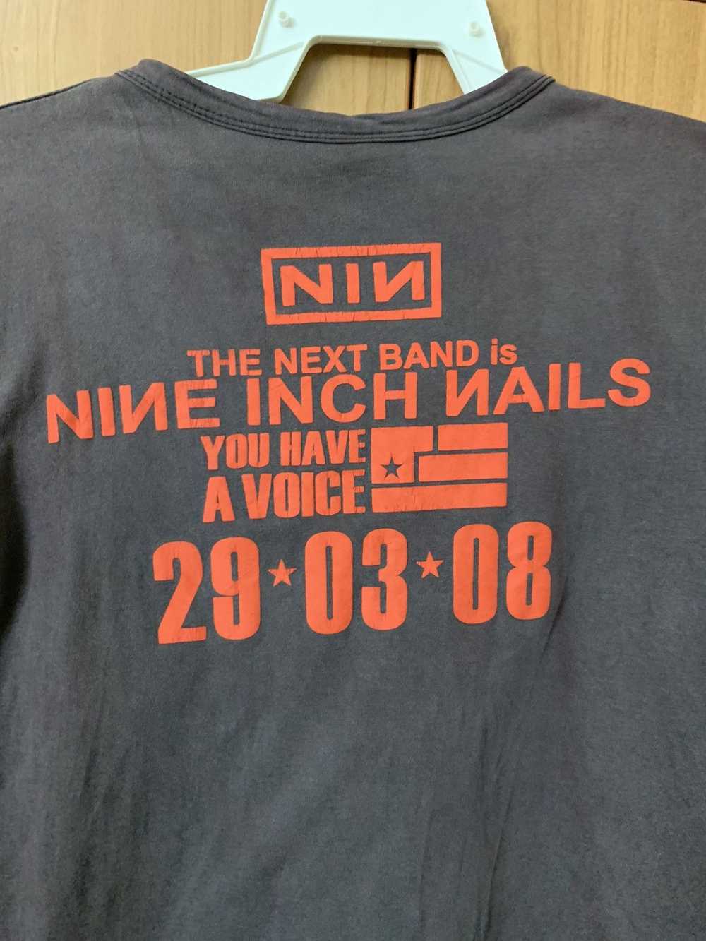 Band Tees Y2K Nine inch nails long sleeve shirt - image 4