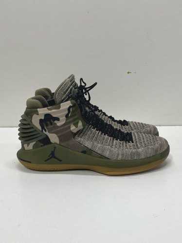 Nike Air Jordan XXXII Camo Print Sneakers Green 11