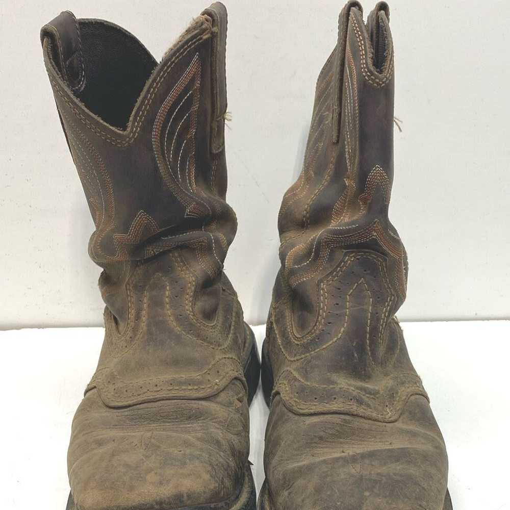 Cody James Brown Leather Western Boots Size 8 (St… - image 2