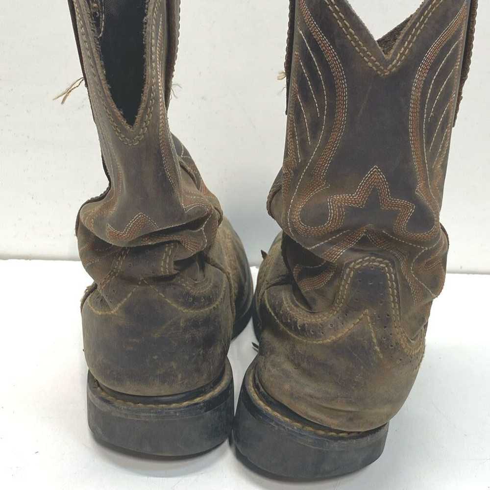 Cody James Brown Leather Western Boots Size 8 (St… - image 5