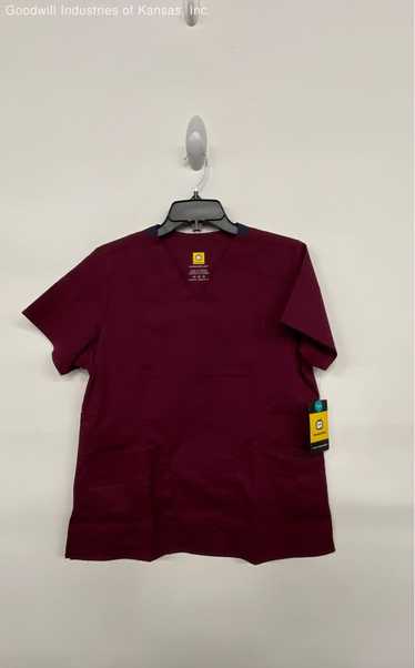 WonderWink Maroon Modern Fit Scrub Top T-shirt - S