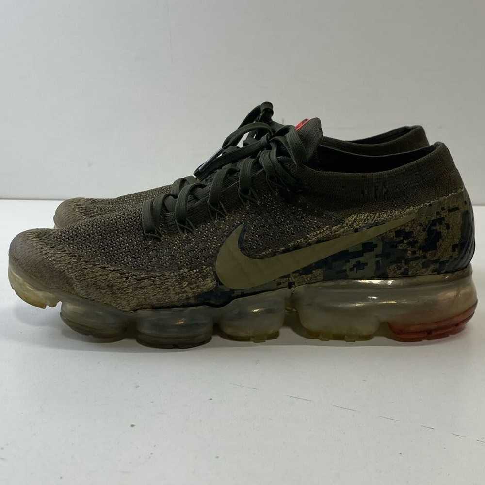 Nike Air Vapormax Flyknit Sneakers Camo Green 9.5 - image 2