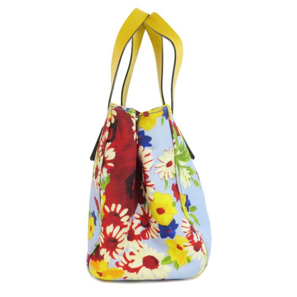 Miu Miu Miu Miu Miu Flower Motif Handbag Canvas W… - image 3