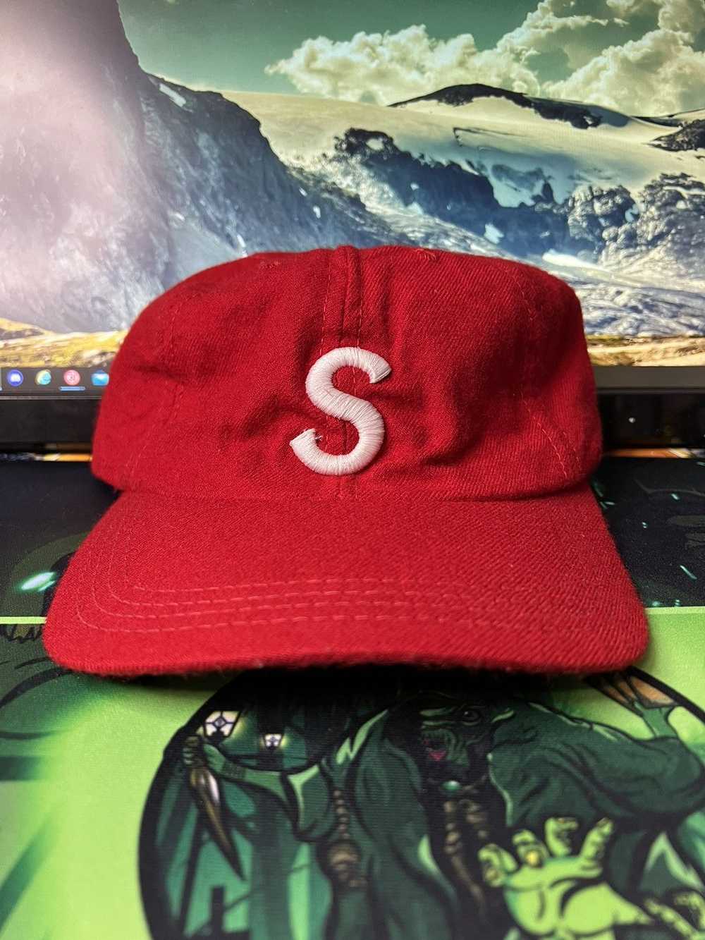 Supreme × Vintage 90’s Wool Small S Logo Cap - image 1