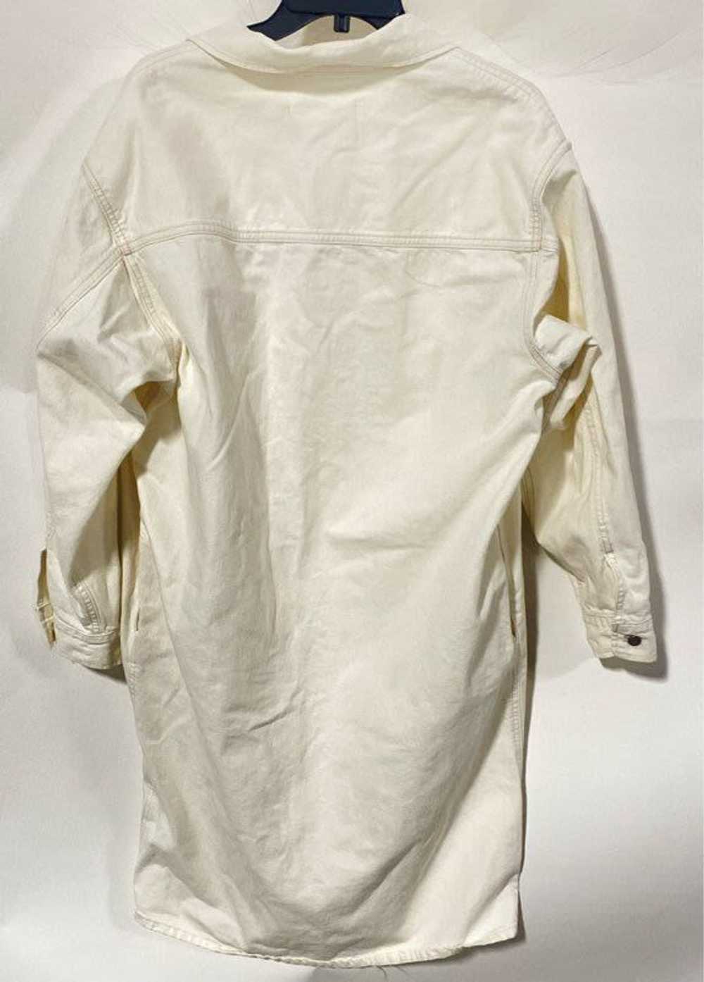 NWT Calvin Klein Womens White Long Sleeves Pocket… - image 2