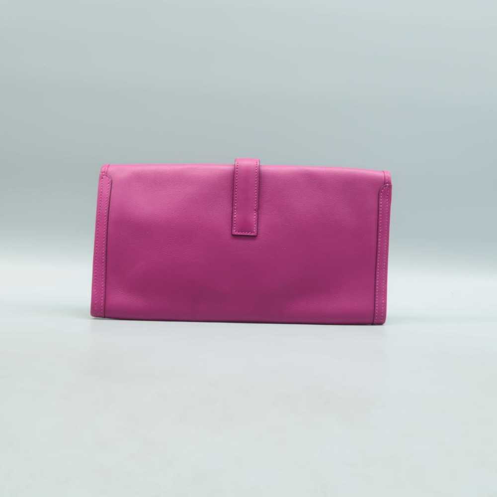 Hermès Jige leather clutch bag - image 3