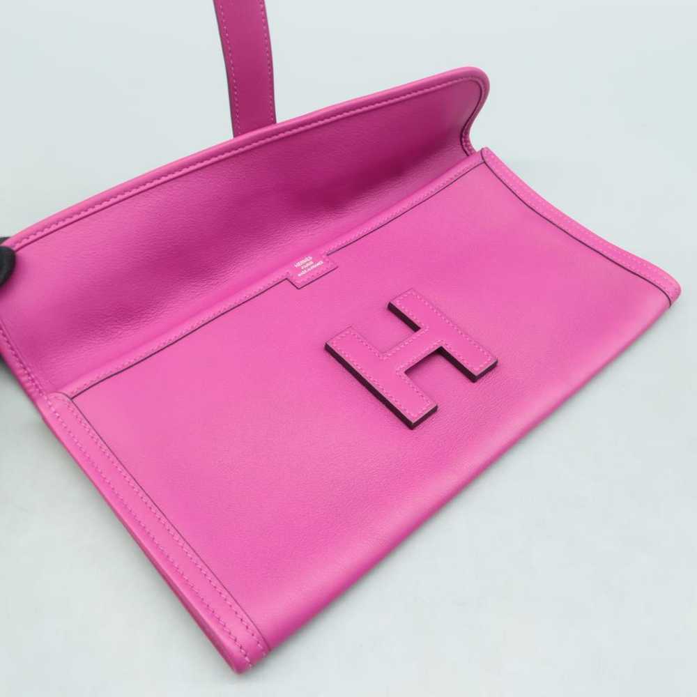 Hermès Jige leather clutch bag - image 8