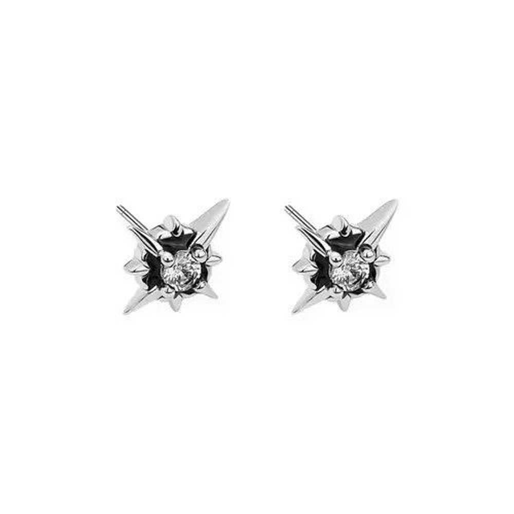 Chain × Jewelry × Streetwear Crystal Stone Earrin… - image 2