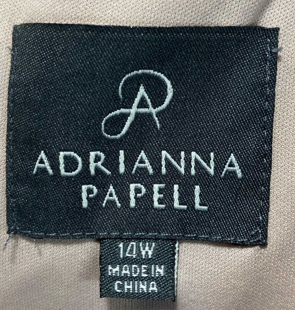 NWT Adrianna Papell Womens Tan Tiered V-Neck Slee… - image 3