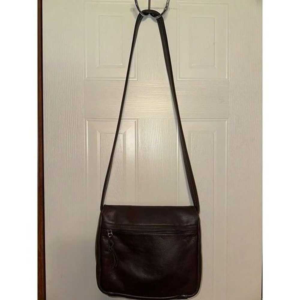 SVEN Vintage Berkeley Brown Leather Handbag Shoul… - image 2