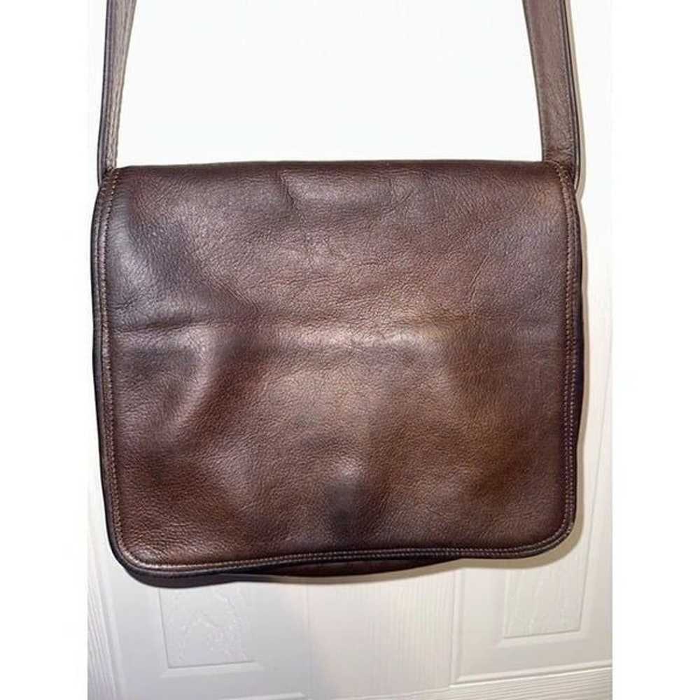 SVEN Vintage Berkeley Brown Leather Handbag Shoul… - image 3