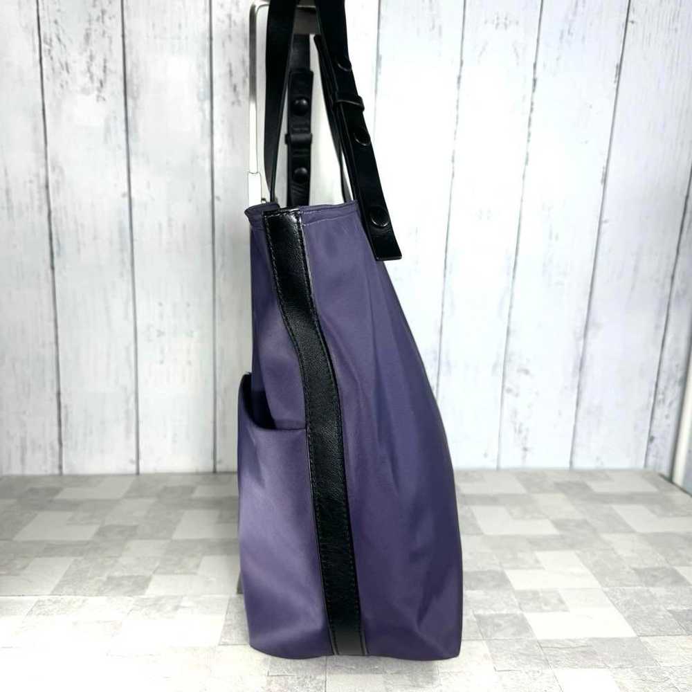 【SAZABY】Tote Bag Handbag Nylon Purple Large Capac… - image 10