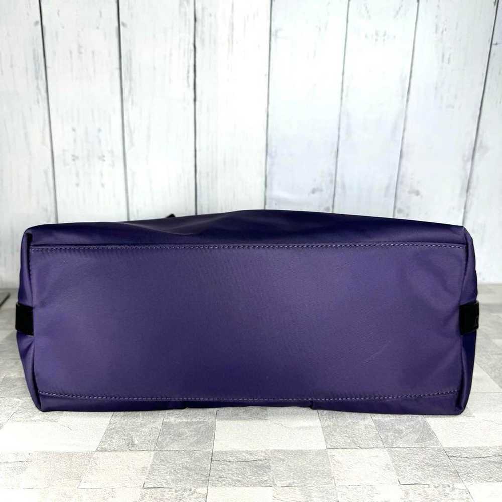 【SAZABY】Tote Bag Handbag Nylon Purple Large Capac… - image 11