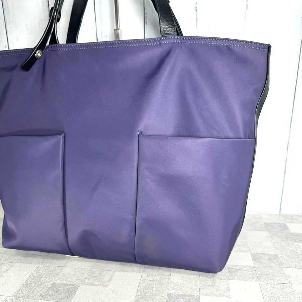 【SAZABY】Tote Bag Handbag Nylon Purple Large Capac… - image 5