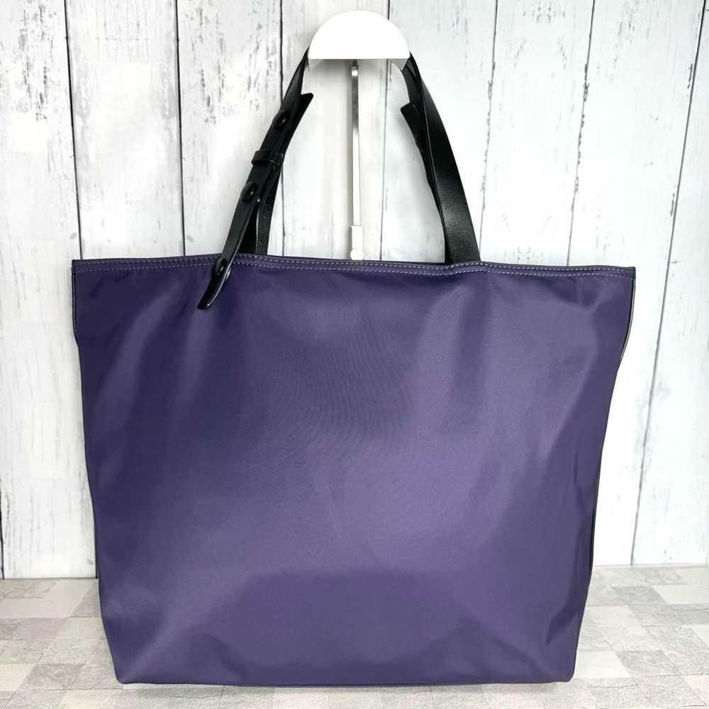 【SAZABY】Tote Bag Handbag Nylon Purple Large Capac… - image 8