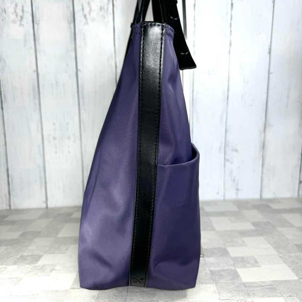 【SAZABY】Tote Bag Handbag Nylon Purple Large Capac… - image 9