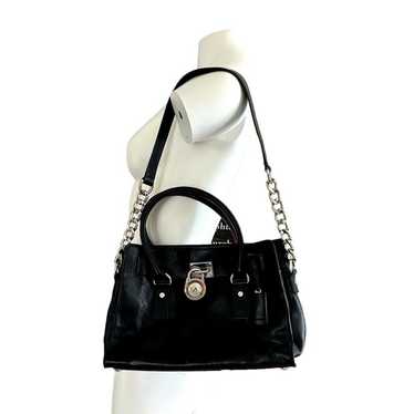 Michael Kors Black Hamilton Satchel Bag