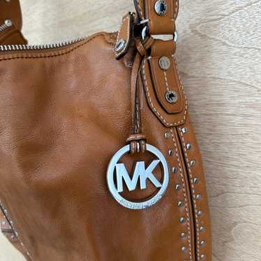 Michael Kors camel color leather bag