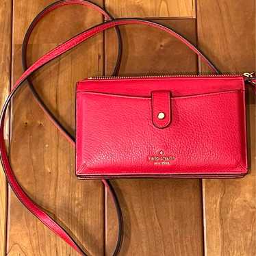 Kate Spade shoulder wallet Red