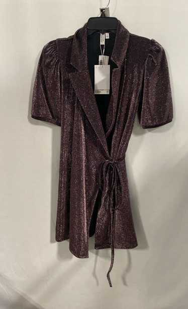 NWT & Other Stories Womens Purple Sparkle Shiny Be