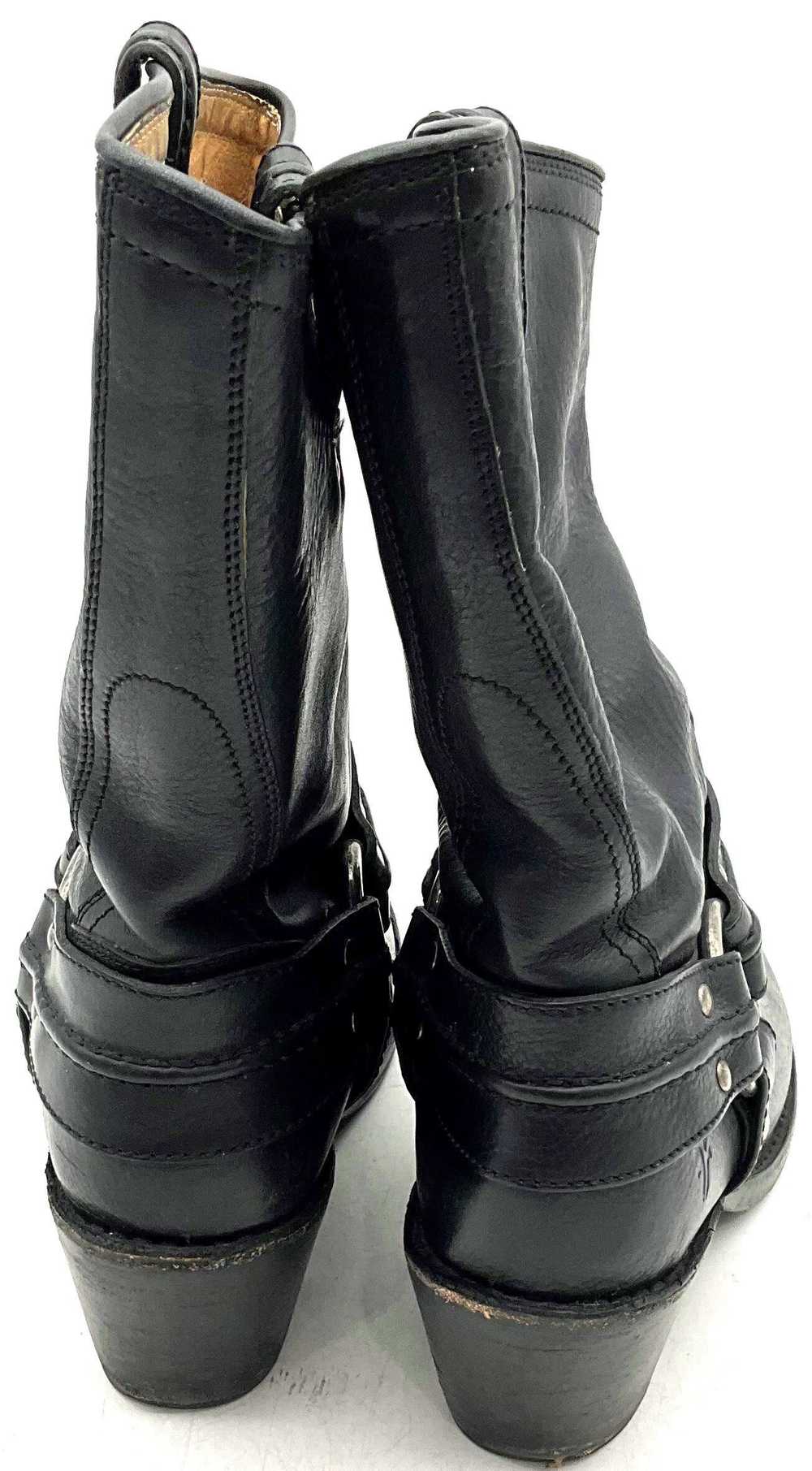 Frye Black Leather Carmen Harness Motorcycle Boot… - image 5