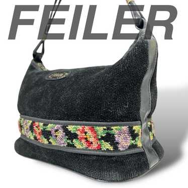 FEILER Handbag Pouch One-Shoulder Flower Pattern B