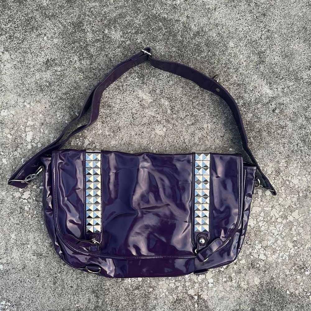 Studded Enamel Heisei Y2K Gal Shoulder Bag - image 1