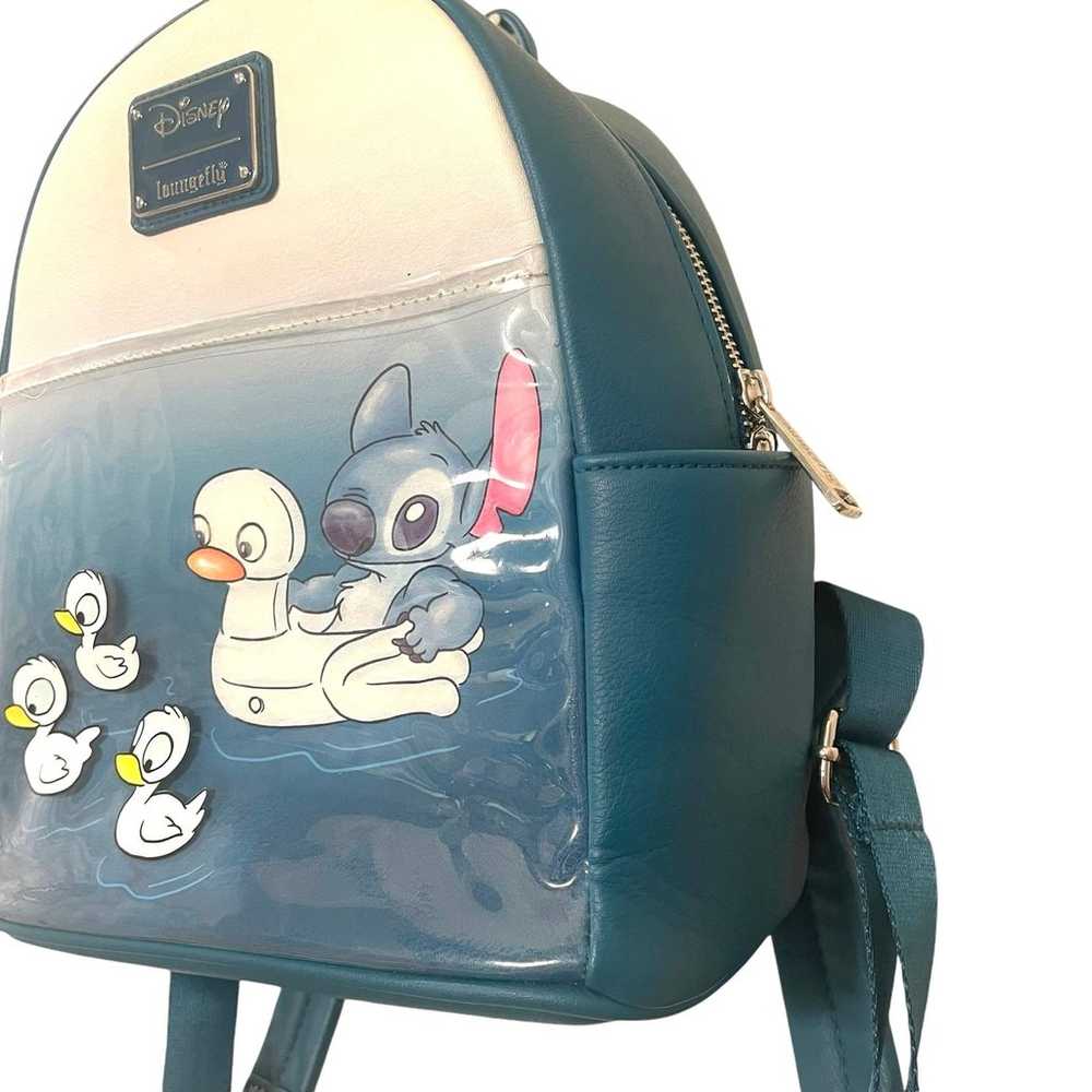 Disney Loungefly Stitch & Ducklings Backpack - image 3