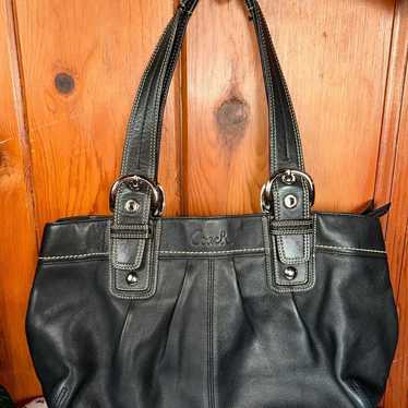 Coach Black Leather Soho