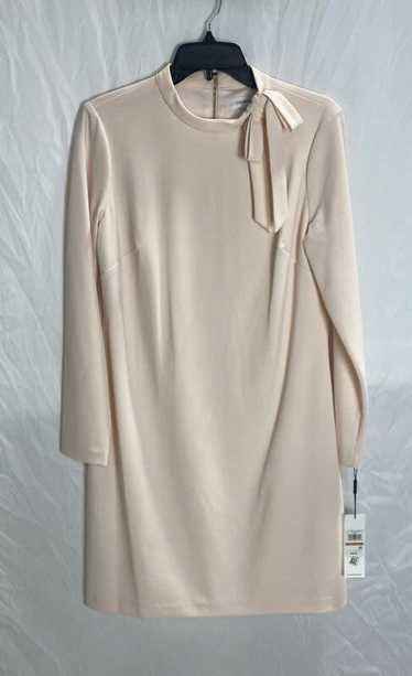 NWT Calvin Klein Womens Pink Chiffon Long Sleeve B