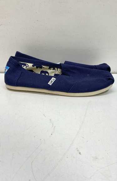 Toms Canvas Classic Slip Ons Navy 8.5