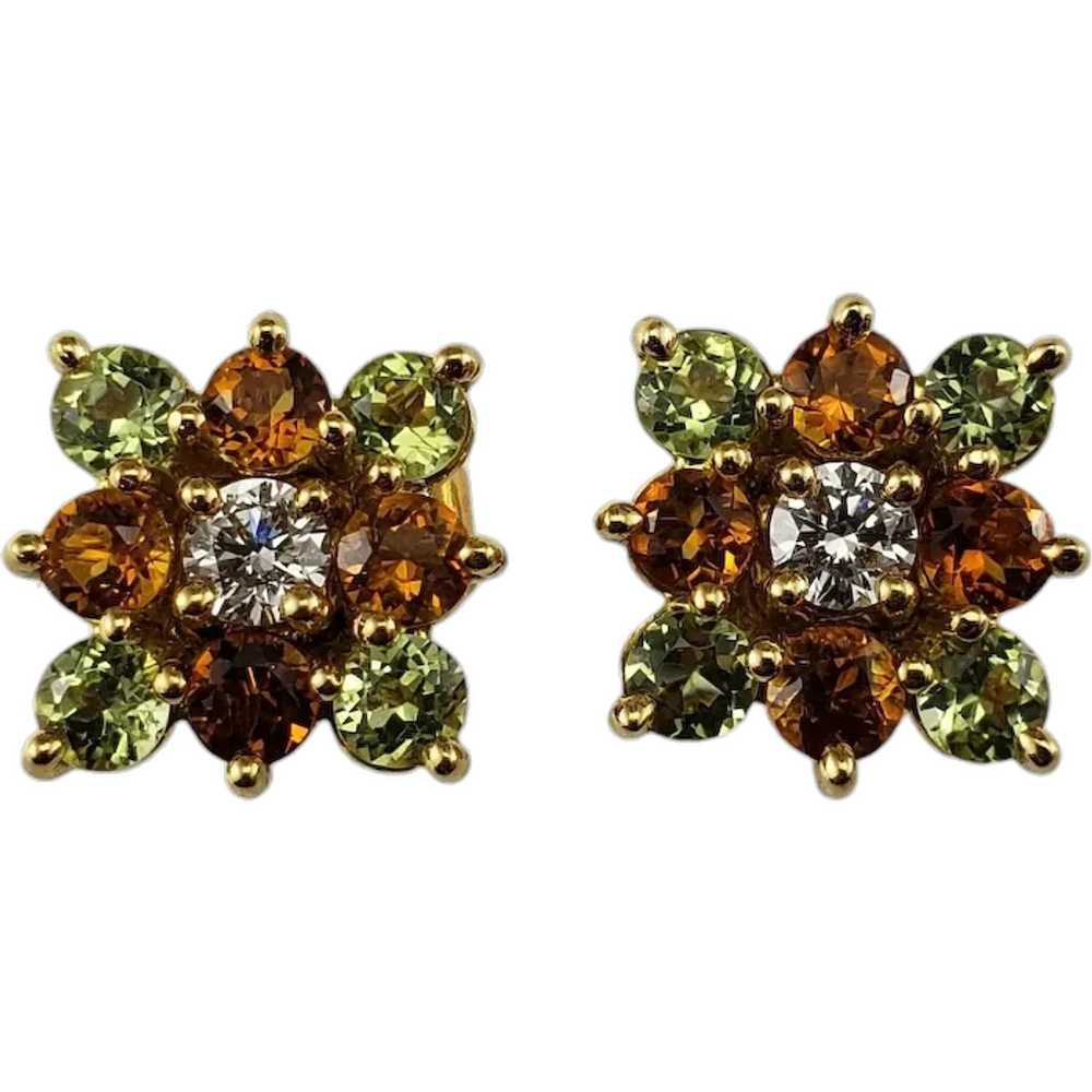 Bielka 18 Karat Yellow Gold Citrine, Diamond and … - image 1