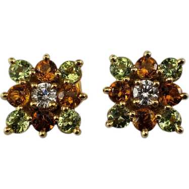 Bielka 18 Karat Yellow Gold Citrine, Diamond and … - image 1