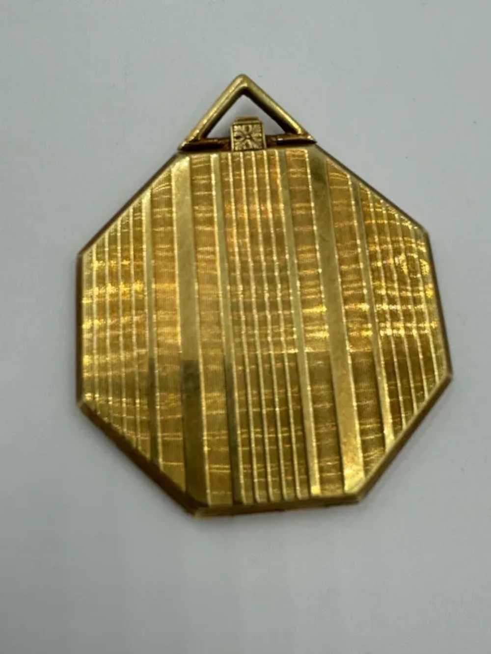 Art Deco 14k Yellow Gold Large Locket Pendant - image 7