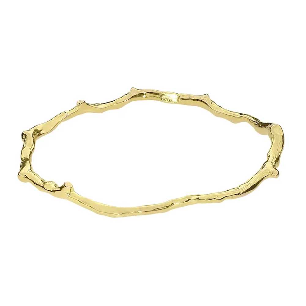 Ippolita 18K Yellow Gold Reef Stackable Bangle - image 3