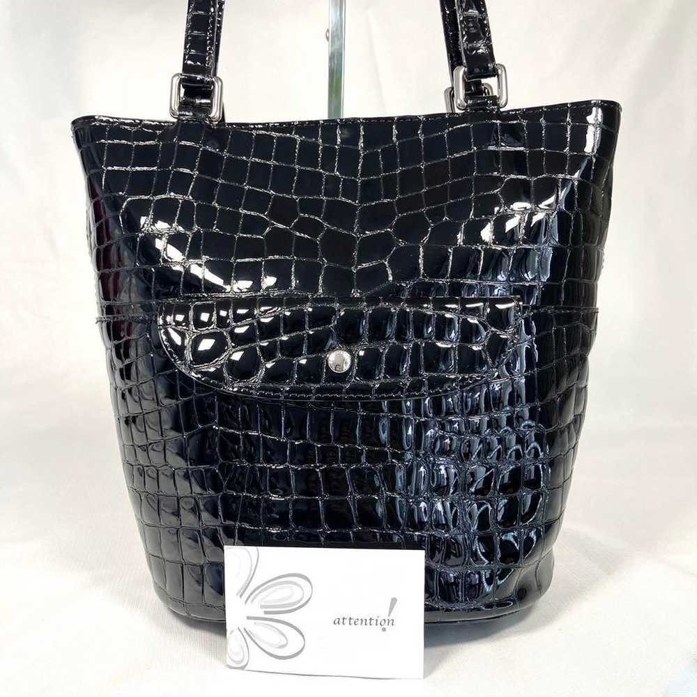 Unused Class ✨ Cocco Fiore Tote Bag Enamel Black … - image 10