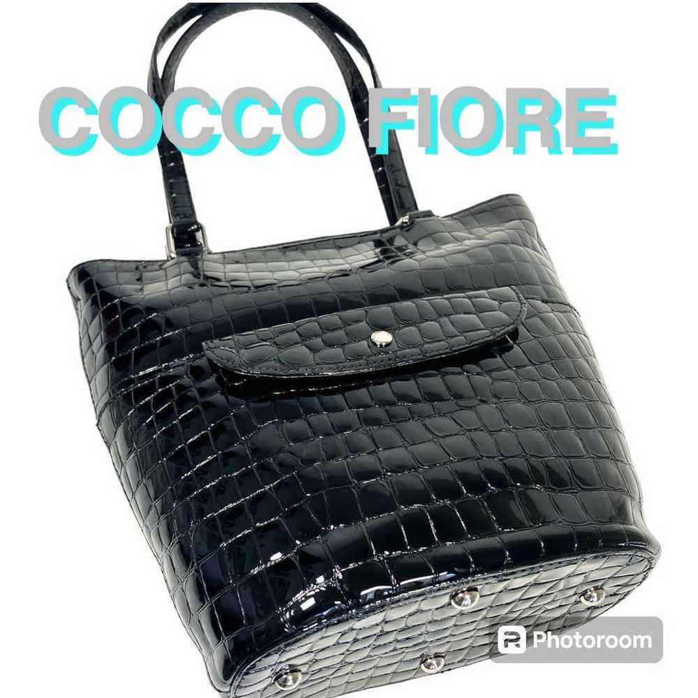 Unused Class ✨ Cocco Fiore Tote Bag Enamel Black … - image 1