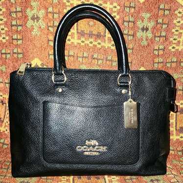 COACH Emma Satchel Black Satchel/Handbag