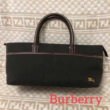 Burberry Blue Label Handbag Canvas Horse Logo