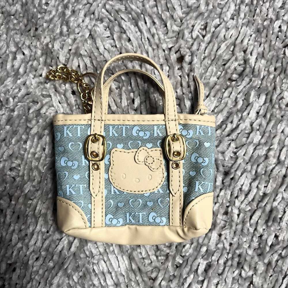 Rare Mini Blue Monogram Hello Kitty Bag - image 1