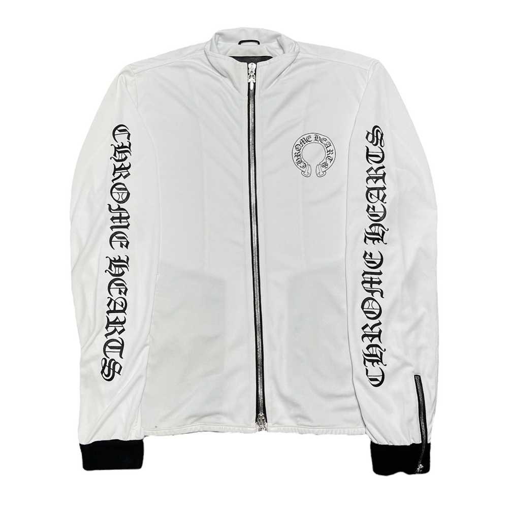 Chrome Hearts Jersey Track Jacket White Black - image 1