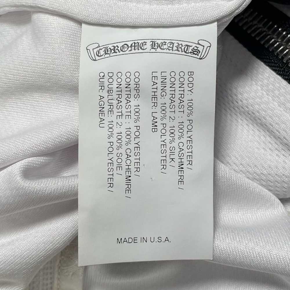 Chrome Hearts Jersey Track Jacket White Black - image 7