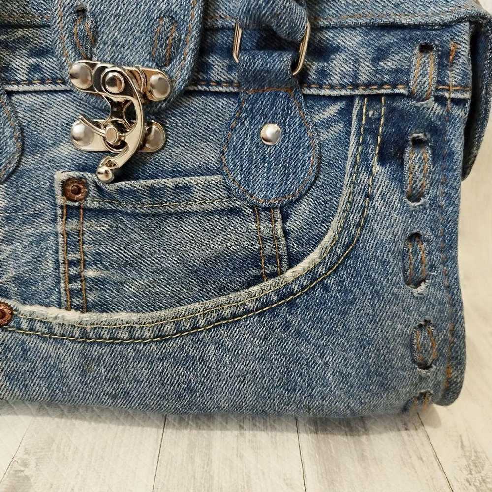 Handbag, denim, jeans, vintage, one-of-a-kind. - image 2