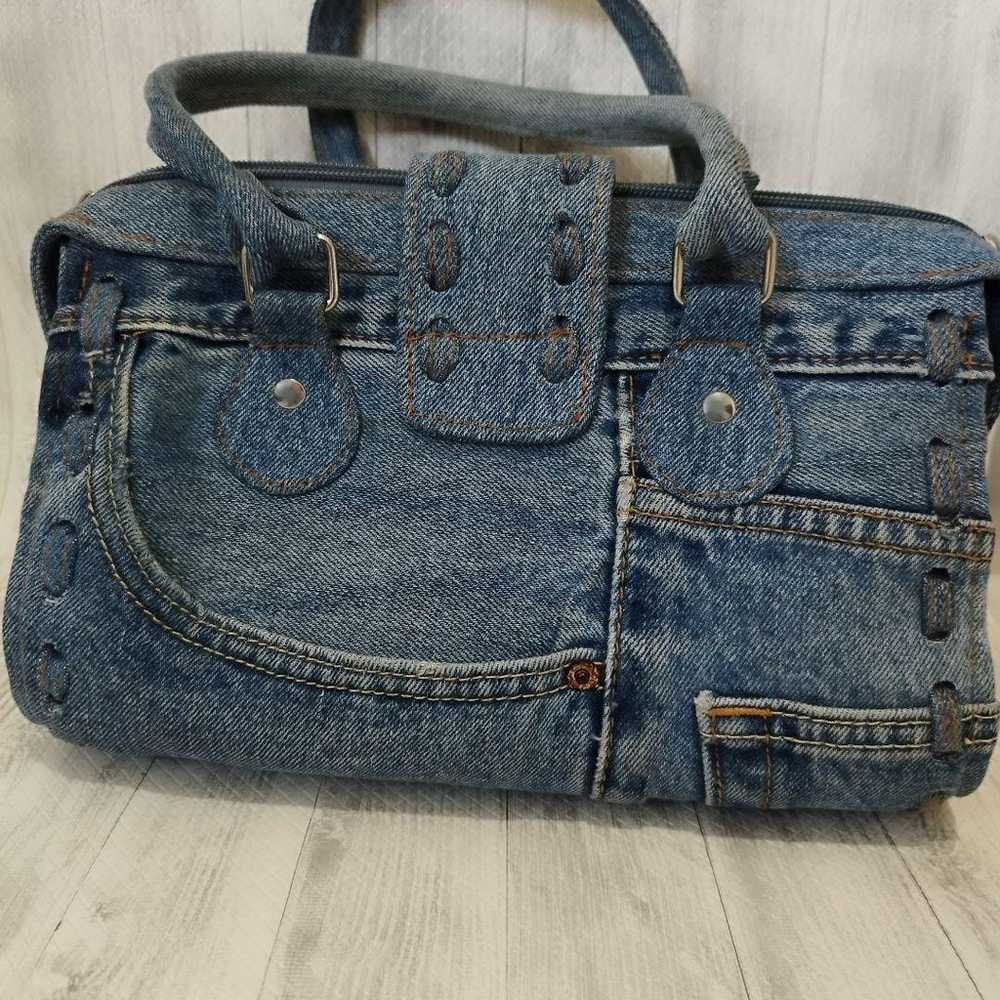 Handbag, denim, jeans, vintage, one-of-a-kind. - image 4