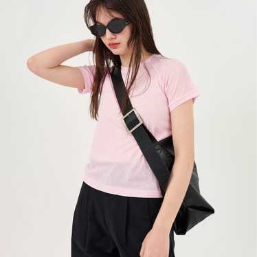 Tina Joojun Shoulder Leather Buckle Bag Black - image 1