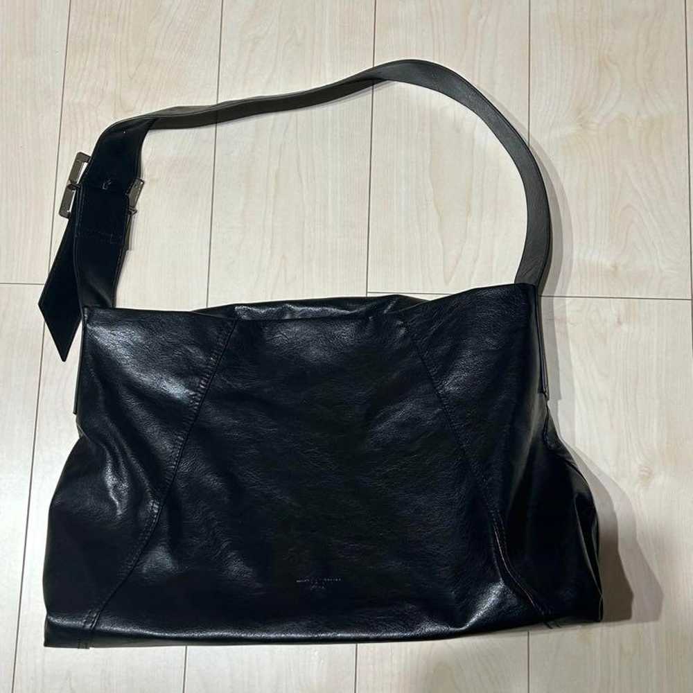 Tina Joojun Shoulder Leather Buckle Bag Black - image 5